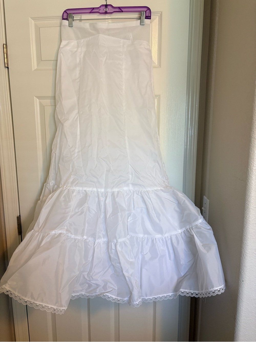 White Fit and Flare Slip - Size 12